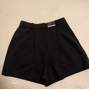 Abercrombie & Fitch High Waist Black Tailored Shorts